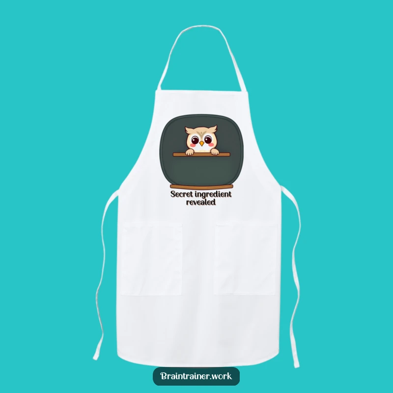 Funny Kawaii Owl Chalkboard Apron - Hilarious Kitchen Gift for Teachers!