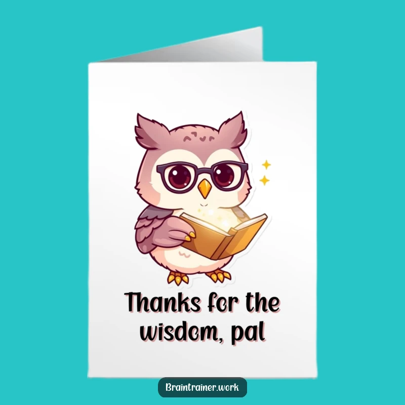Free Printable Thank You Card: Funny Owl Gratitude, Downloadable & Print at Home
