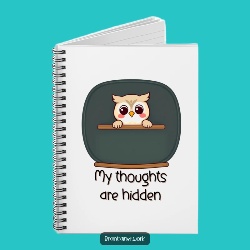 Funny Kawaii Owl Chalkboard Notebook - Hilarious Companion for Smart Notes!