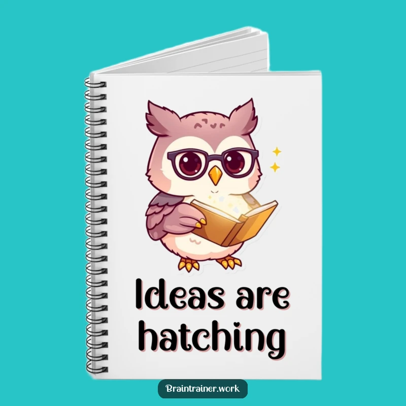 Funny Kawaii Owl Notebook - Hilarious Companion for Smart Ideas!